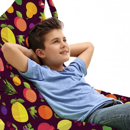 Fruits Lounger Chair Bag Natural Fresh Food Themed Cartoon Pattern of Cherry Apple Orange Peach High Capacity Storage with Handle Container Lounger Size Dark Fuchsia Multicolor by Ambesonne
Fruits Lounger Chair Bag Natural Fresh Food Themed Cartoon Pattern of Cherry Apple Orange Peach High Capacity Storage with Handle Container Lounger Size Dark Fuchsia Multicolor by Ambesonne