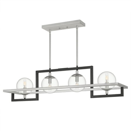 Ashley Harbour Contemporary 4-Light Ceiling Hanging Chandeliers Black