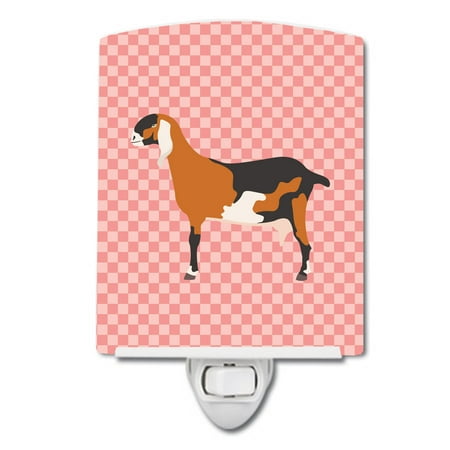 Caroline s Treasures BB7883CNL Anglo-nubian Nubian Goat Pink Check Ceramic Night Light 6x4x3 multicolor
Caroline s Treasures BB7883CNL Anglo-nubian Nubian Goat Pink Check Ceramic Night Light 6x4x3 multicolor