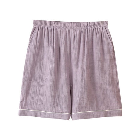 Women s Fashion Casual Home Shorts Solid Color Pocket Shorts Loose Elastic Waist Pajama
Women s Fashion Casual Home Shorts Solid Color Pocket Shorts Loose Elastic Waist Pajama