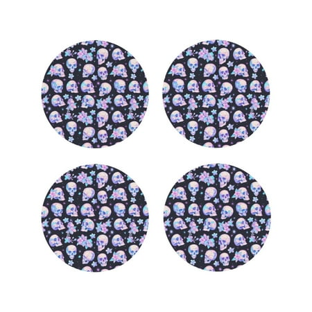 Fuzoiu crystal flower Skull Print Leather Coasters Set Drink Coasters Set of 4 for Tabletop Protection Durable PVC Coasters Home Décor and Housewarming Gift-Round Shape
Fuzoiu crystal flower Skull Print Leather Coasters Set Drink Coasters Set of 4 for Tabletop Protection Durable PVC Coasters Home Décor and Housewarming Gift-Round Shape