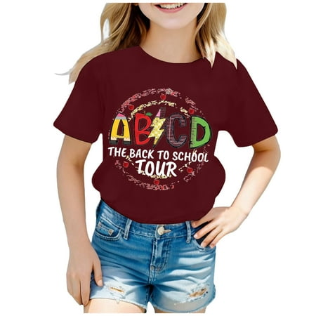 Kids Back To School Graphic Short Sleeve Round Neck Tee Bright & Comfortable for Boys & Girls 11 Toddler Cat Shirt T Strap Shirt Long Sleeve Shirts Big Girls Girls Soccer Long Sleeve Shirt Toddler
Kids Back To School Graphic Short Sleeve Round Neck Tee Bright & Comfortable for Boys & Girls 11 Toddler Cat Shirt T Strap Shirt Long Sleeve Shirts Big Girls Girls Soccer Long Sleeve Shirt Toddler