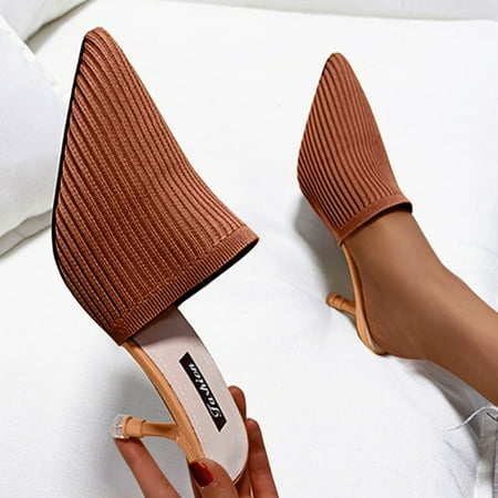 ERTUTUYI Fashion Womens High Heels Breathable Slip On Shoes Casual Sandals Brown 40
ERTUTUYI Fashion Womens High Heels Breathable Slip On Shoes Casual Sandals Brown 40
