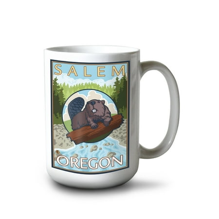 15 fl oz Ceramic Mug Salem Oregon Beaver and River Dishwasher & Microwave Safe
15 fl oz Ceramic Mug Salem Oregon Beaver and River Dishwasher & Microwave Safe