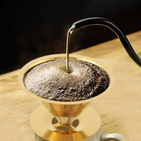 Coffee Dripper Filter Safe Solid Lightweight Coffee Dripper Stainless Steel For Home
Coffee Dripper Filter Safe Solid Lightweight Coffee Dripper Stainless Steel For Home