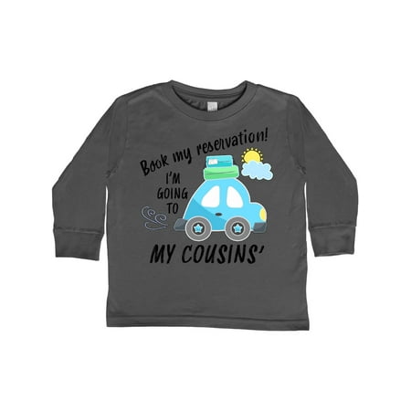 Inktastic Book my Reservation! I m Going To My Cousins Gift Toddler Boy or Toddler Girl Long Sleeve T-Shirt
Inktastic Book my Reservation! I m Going To My Cousins Gift Toddler Boy or Toddler Girl Long Sleeve T-Shirt