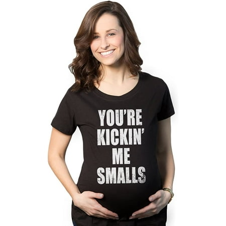 Maternity Kicking Me Smalls Funny T Shirt Pregnancy Announcement Novelty Tee Black X-Large
Maternity Kicking Me Smalls Funny T Shirt Pregnancy Announcement Novelty Tee Black X-Large