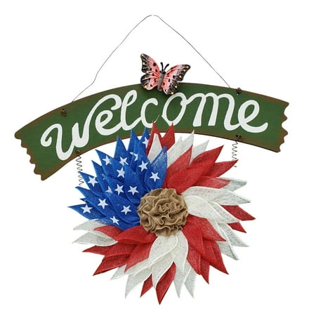 Veki for Wall Wreath Pendant Welcome Hanging Front Wall Door Patriotic American Home Decor Ball compatible with Motor
Veki for Wall Wreath Pendant Welcome Hanging Front Wall Door Patriotic American Home Decor Ball compatible with Motor
