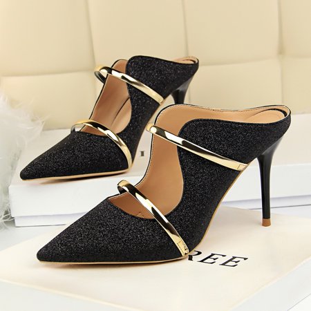 Women‘s Pointed Toe High Stiletto Heel Pumps Glitter Metal Decor Breathable Women‘s Dress Shoes
Women‘s Pointed Toe High Stiletto Heel Pumps Glitter Metal Decor Breathable Women‘s Dress Shoes