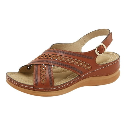 Sandals Women Flip Flops For Women Women Sandals Fashion Summer New Pattern Simple Solid Color Buckle Strap Sandals Wedge Comfortable Casual Roman Sandals Wedge Sandals For Women Sandals For Women Dre
Sandals Women Flip Flops For Women Women Sandals Fashion Summer New Pattern Simple Solid Color Buckle Strap Sandals Wedge Comfortable Casual Roman Sandals Wedge Sandals For Women Sandals For Women Dre