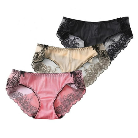3 Pack Women Lace Trim Panties Low Rise Hipster Breathable Soft Stretch Underpants
3 Pack Women Lace Trim Panties Low Rise Hipster Breathable Soft Stretch Underpants