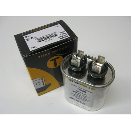 Packard 6-370 TOC6 Titan Pro 6 mfd uf 370 Volts Dual Motor Run Capacitor HVAC