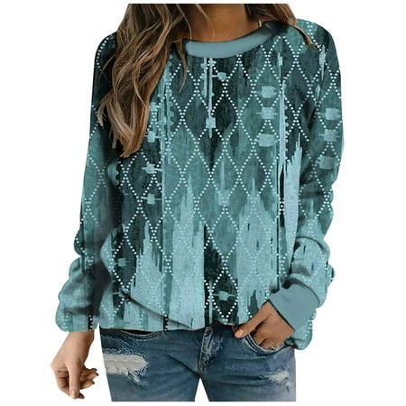 Long Sleeve Shirts for Women Under Scrubs Fashion Women Print Long Sleeve Comfortable Breathable Round-Neck Sweatshirt Long Sleeve Tops Casual
Long Sleeve Shirts for Women Under Scrubs Fashion Women Print Long Sleeve Comfortable Breathable Round-Neck Sweatshirt Long Sleeve Tops Casual
