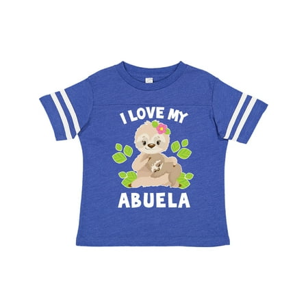 Inktastic Cute Sloth I Love My Abuela with Green Leaves Gift Toddler Boy or Toddler Girl T-Shirt
Inktastic Cute Sloth I Love My Abuela with Green Leaves Gift Toddler Boy or Toddler Girl T-Shirt