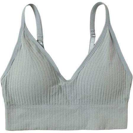 ZWQIANFENGXI Women s Solid V Neck Camisole Bra Wireless Sleeping Bras Bralette Top with Removable Pad
ZWQIANFENGXI Women s Solid V Neck Camisole Bra Wireless Sleeping Bras Bralette Top with Removable Pad