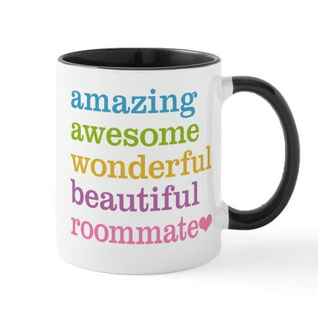 CafePress - Awesome Roommate Mug - 11 oz Ceramic Mug - Novelty Coffee Tea Cup