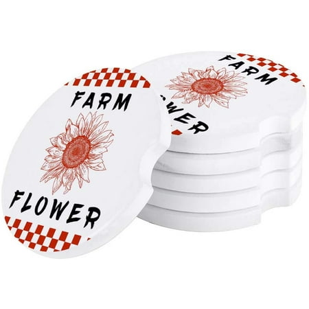 KXMDXA Farm Sunflower Lattice Set of 4 Car Coaster for Drinks Absorbent Ceramic Stone Coasters Cup Mat with Cork Base for Home Kitchen Room Coffee Table Bar Decor
KXMDXA Farm Sunflower Lattice Set of 4 Car Coaster for Drinks Absorbent Ceramic Stone Coasters Cup Mat with Cork Base for Home Kitchen Room Coffee Table Bar Decor