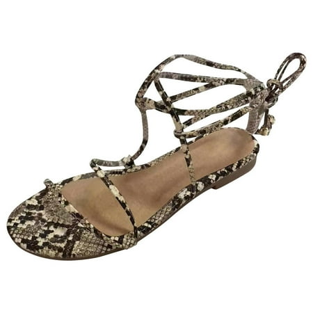 Alueeu ladies shoes casual Fashion Women s Summer Serpentine Lace-Up Flat Sandals Open Toe Breathable Shoes Brown 37
Alueeu ladies shoes casual Fashion Women s Summer Serpentine Lace-Up Flat Sandals Open Toe Breathable Shoes Brown 37