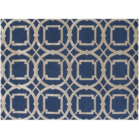 Homestead Elements Unique Designs Area Rug - Navy/Gold