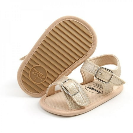 Summer Baby Kid Boy Girl Sandals Newborn Leather Soft Sole Crib Shoes