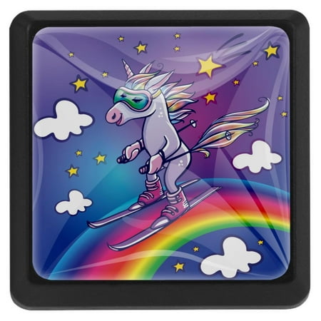 Ownta Square with Screws 3 Pcs for Cupboard Dressing Table Bookcase Drawer Pull Handle Cabinet Door Knobs Funny Unicorn Skiing on the Rainbow
Ownta Square with Screws 3 Pcs for Cupboard Dressing Table Bookcase Drawer Pull Handle Cabinet Door Knobs Funny Unicorn Skiing on the Rainbow