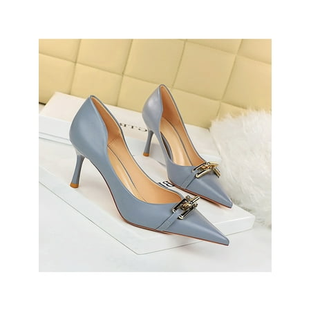 Eloshman Ladies Comfort Pointy Toe Pumps Bridal Fashion Hollow Out Slip Resistant Dress Shoes Blue 4.5
Eloshman Ladies Comfort Pointy Toe Pumps Bridal Fashion Hollow Out Slip Resistant Dress Shoes Blue 4.5