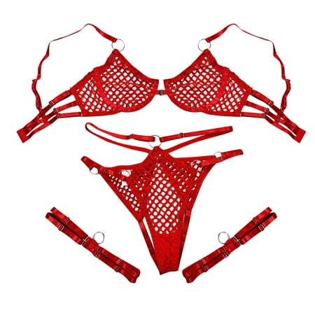 Quealent Plus Size Lingerie For Women Womens Lingerie Halter V Chemise Sleepwear with Garter Belt Red S
Quealent Plus Size Lingerie For Women Womens Lingerie Halter V Chemise Sleepwear with Garter Belt Red S