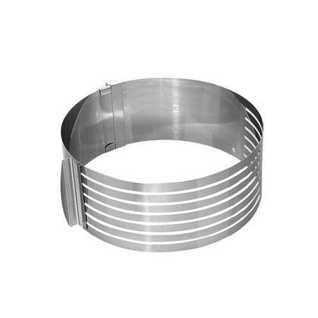 iaksohdu Adjustable Stainless Steel Mousse Ring Round Layered Cutter Cake Baking Mold
iaksohdu Adjustable Stainless Steel Mousse Ring Round Layered Cutter Cake Baking Mold