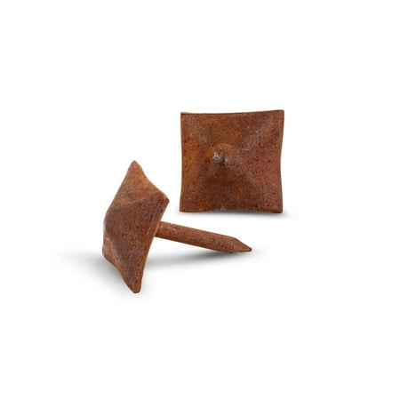 50 Pack - Iron Clavos Decorative Nails Pyramid Head 0.75 inch - Rusted - Decorative Accent for Home Improvement - Farmhouse Shutters Barn Door Furniture Carriage Gates - Borderland Rustic Hardware
50 Pack - Iron Clavos Decorative Nails Pyramid Head 0.75 inch - Rusted - Decorative Accent for Home Improvement - Farmhouse Shutters Barn Door Furniture Carriage Gates - Borderland Rustic Hardware