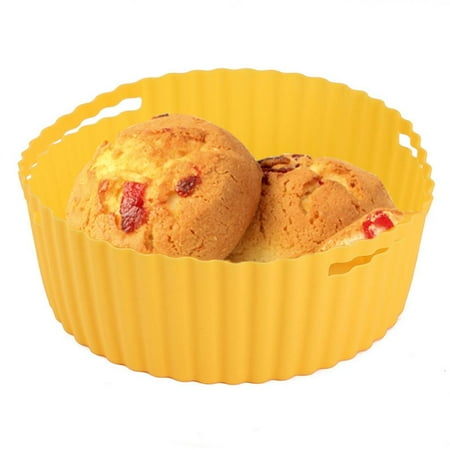 Geruite Air Fryer Silicone Pot Round Silicone Air Fryer Pot Air Fryer Accessories for Microwave positive 
Geruite Air Fryer Silicone Pot Round Silicone Air Fryer Pot Air Fryer Accessories for Microwave positive