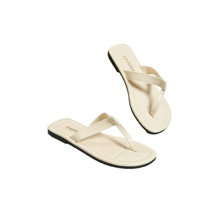 Daeful Women s Slide Sandal Strap Flip Flops Beach Slides Indoor&Outdoor Comfort Lightweight Slip On Summer Slippers Beige 7.5
Daeful Women s Slide Sandal Strap Flip Flops Beach Slides Indoor&Outdoor Comfort Lightweight Slip On Summer Slippers Beige 7.5