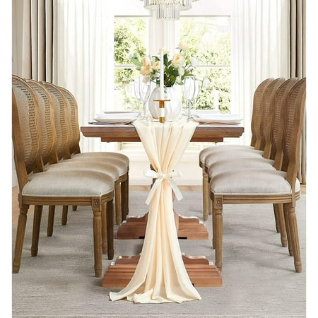 WARM HOME DESIGNS Chiffon Table Runner for Decor with 2 Tie-Backs Dusty Blue - 35 x 156
WARM HOME DESIGNS Chiffon Table Runner for Decor with 2 Tie-Backs Dusty Blue - 35 x 156