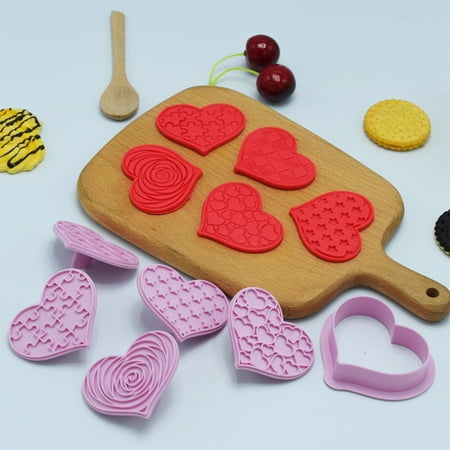 Yesbay 1 Set Cookie Cutter Heart Shape Plastic Valentines Day Biscuit Mold Kitchen Tools
Yesbay 1 Set Cookie Cutter Heart Shape Plastic Valentines Day Biscuit Mold Kitchen Tools