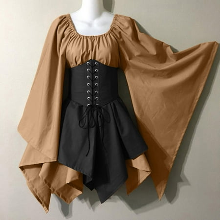 Shpwfbe Womens Dresses Black Dress Casual Dresses For Women For Womens Trumpet Sleeve Irish Shirt Dress Corset Tr
Shpwfbe Womens Dresses Black Dress Casual Dresses For Women For Womens Trumpet Sleeve Irish Shirt Dress Corset Tr