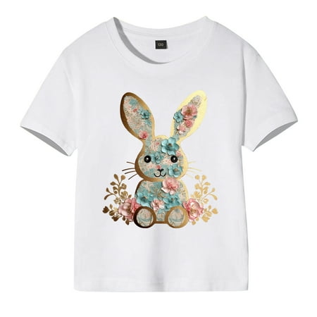 OJinShaWanO Girls White Tops Toddler Girls Boys Easter Summer Short Sleeve Letter Carton Prints T Shirt Tops for Children Clothes Soft
OJinShaWanO Girls White Tops Toddler Girls Boys Easter Summer Short Sleeve Letter Carton Prints T Shirt Tops for Children Clothes Soft
