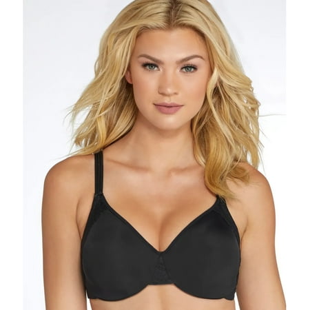 OLGA Rich Black Cloud 9 Underwire 2-Ply Minimizer Bra US 42C UK 42C NWOT