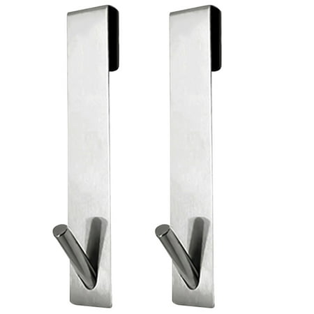 MGStore 2Pcs Door Hook Punch-free Wall-mounted Strong Load-bearing Stainless Steel Closet Hanger Household Supplie
MGStore 2Pcs Door Hook Punch-free Wall-mounted Strong Load-bearing Stainless Steel Closet Hanger Household Supplie