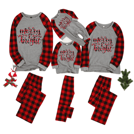 Christmas Family Matching Pajama Sets Letter Print Red Plaid Long Sleeve Top and Pant 2Pcs Sleepwear
Christmas Family Matching Pajama Sets Letter Print Red Plaid Long Sleeve Top and Pant 2Pcs Sleepwear