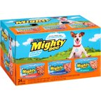 Purina Mighty Dog Hearty Beef Dinner/Chicken & Smoked Bacon Combo/With Lamb & Rice Dog Food 24-5.5 oz. Cans