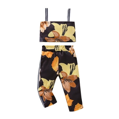 Calsunbaby 2Pcs Kids Girls Summer Outfits Square Neck Sleeveless Floral Print Strappy Tank Tops Casual Long Pants Set
Calsunbaby 2Pcs Kids Girls Summer Outfits Square Neck Sleeveless Floral Print Strappy Tank Tops Casual Long Pants Set