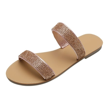 Women Slippers Women s Sandals Roman Flat Slippers Casual Beach Indoor&Outdoor Shoes Gold 10
Women Slippers Women s Sandals Roman Flat Slippers Casual Beach Indoor&Outdoor Shoes Gold 10