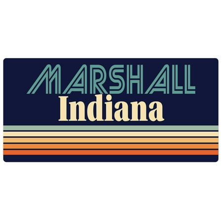 Marshall Indiana 5 x 2.5-Inch Fridge Magnet Retro Design
