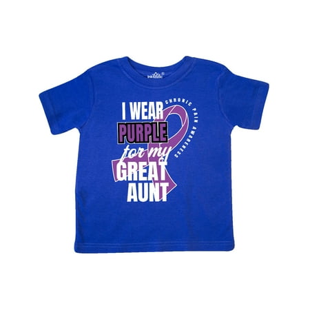 Inktastic Chronic Pain I Wear Purple For My Great Aunt Gift Toddler Boy or Toddler Girl T-Shirt
Inktastic Chronic Pain I Wear Purple For My Great Aunt Gift Toddler Boy or Toddler Girl T-Shirt
