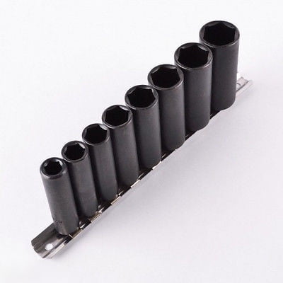 3/8 INCH DR DRIVE METRIC SIZE MM DEEP WELL IMPACT SOCKET WRENCH TOOL SET