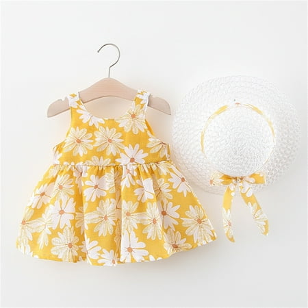 Cathalem Dresses Baby Girl Beach Dresses Baby Princess Ruffles Floral Set Dress Sleeveless Infant Girls Sweaters Size 10 12 Dress Yellow 2-3 Years
Cathalem Dresses Baby Girl Beach Dresses Baby Princess Ruffles Floral Set Dress Sleeveless Infant Girls Sweaters Size 10 12 Dress Yellow 2-3 Years