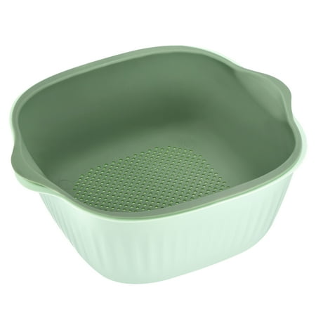 Uxcell Kitchen Colander Bowl Set Plastic Washing Bowl and Strainer Pasta Drainer Basket for Fruits Vegetable Green
Uxcell Kitchen Colander Bowl Set Plastic Washing Bowl and Strainer Pasta Drainer Basket for Fruits Vegetable Green