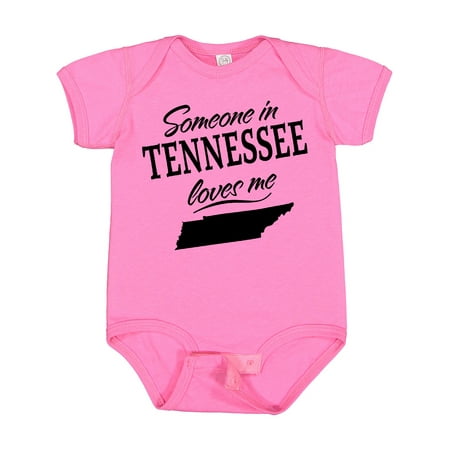 Inktastic Someone in Tennessee Loves Me Gift Baby Boy or Baby Girl Bodysuit