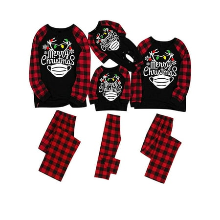 IZhansean Christmas Family Matching Pajamas Set Adult Kids Baby Letter Printed Tops+Plaid Pants Sleepwear Set
IZhansean Christmas Family Matching Pajamas Set Adult Kids Baby Letter Printed Tops+Plaid Pants Sleepwear Set