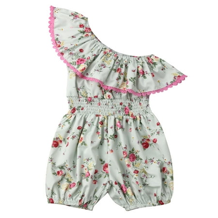 Styles I Love Toddler Girls Garden Floral Ruffle One Shoulder Jumpsuit Spring Summer One-Piece Romper (110/3-4 Years) Green
Styles I Love Toddler Girls Garden Floral Ruffle One Shoulder Jumpsuit Spring Summer One-Piece Romper (110/3-4 Years) Green