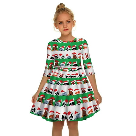 Summer Girls Floral Dress Toddler Baby Kids Girls Christmas Print Party Dress Princess Dresses Clothes Casual Fashion Clothing
Summer Girls Floral Dress Toddler Baby Kids Girls Christmas Print Party Dress Princess Dresses Clothes Casual Fashion Clothing